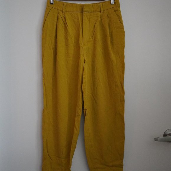Mustard pants 3/4 Zara - Picture 8 of 11